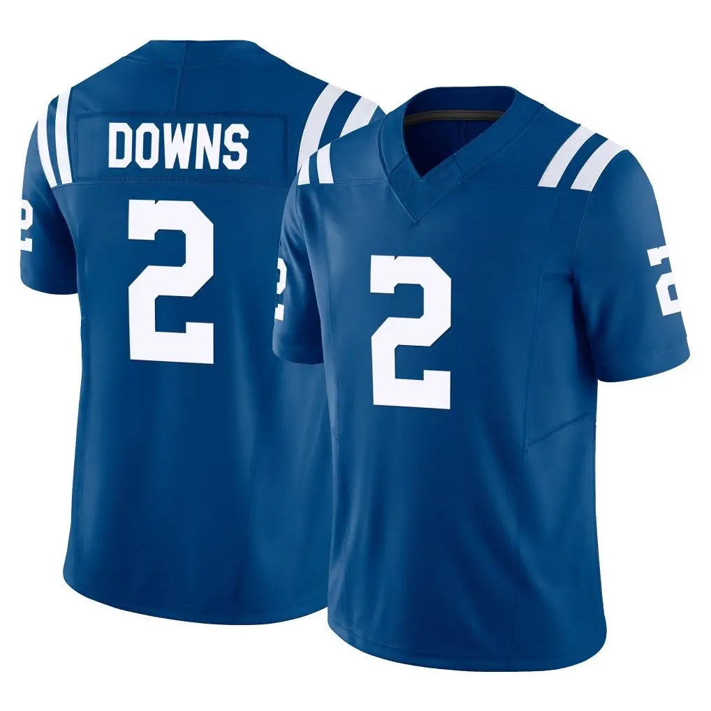 Parkc IN.Colts #2 Josh Downs Player Royal Limited Vapor F.U.S.E. Home Game Stitched Jerseys