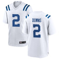 Parkc IN.Colts #2 Josh Downs Player White Home Game Stitched Jerseys