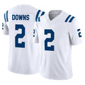 Parkc IN.Colts #2 Josh Downs Player White Limited Vapor F.U.S.E. Home Game Stitched Jerseys