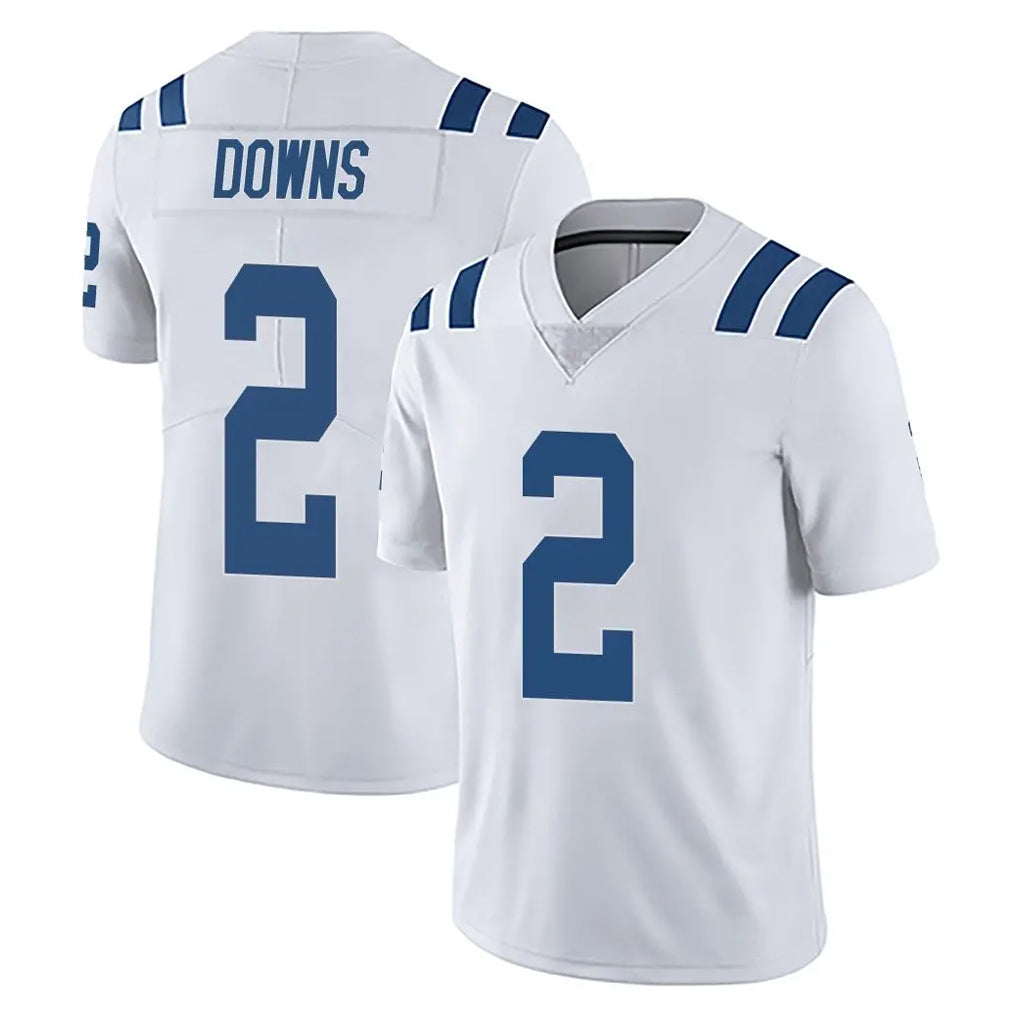 Parkc IN.Colts #2 Josh Downs Player White Limited Vapor Untouchable Home Game Stitched Jerseys