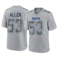 Parkc IN.Colts #53 CJ Allen Player Gray Atmosphere Fashion Home Game Stitched Jerseys