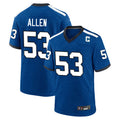Parkc IN.Colts #53 CJ Allen Player Royal Alternate Indiana Nights Home Game Stitched Jerseys