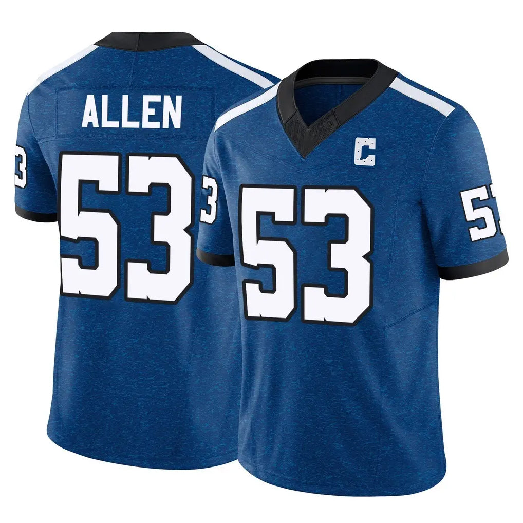 Parkc IN.Colts #53 CJ Allen Player Royal Limited Indiana Nights Alternate Vapor F.U.S.E. Home Game Stitched Jerseys