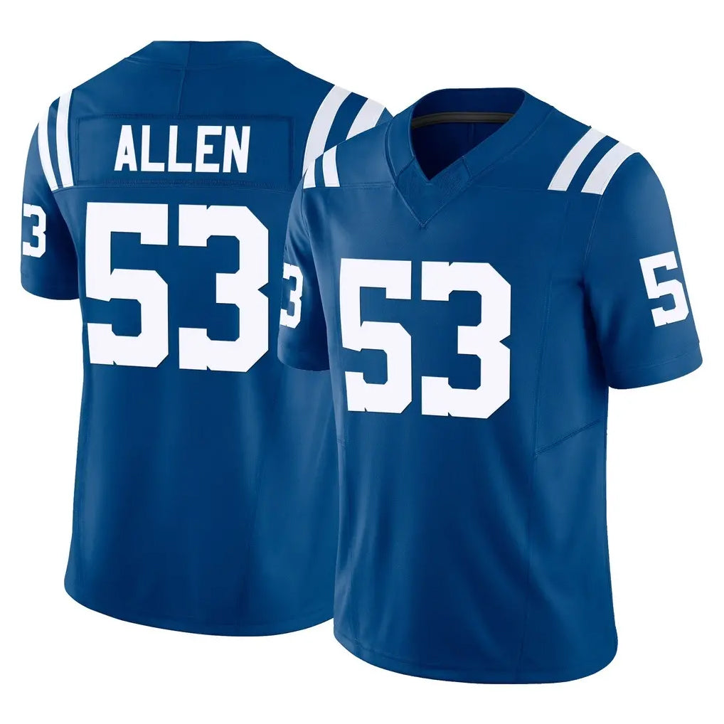 Parkc IN.Colts #53 CJ Allen Player Royal Limited Vapor F.U.S.E. Home Game Stitched Jerseys