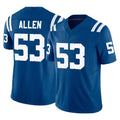 Parkc IN.Colts #53 CJ Allen Player Royal Limited Vapor F.U.S.E. Home Game Stitched Jerseys