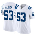 Parkc IN.Colts #53 CJ Allen Player White Limited Vapor F.U.S.E. Home Game Stitched Jerseys