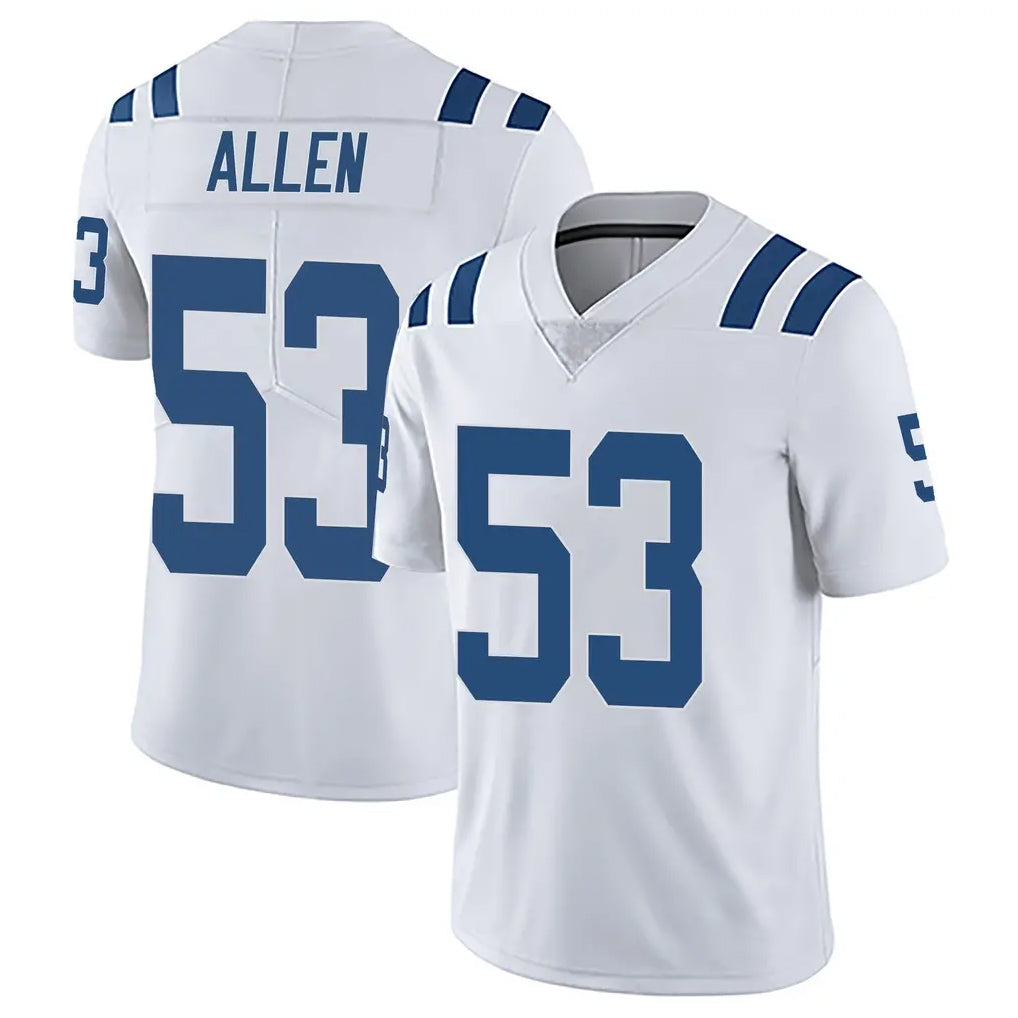 Parkc IN.Colts #53 CJ Allen Player White Limited Vapor Untouchable Home Game Stitched Jerseys
