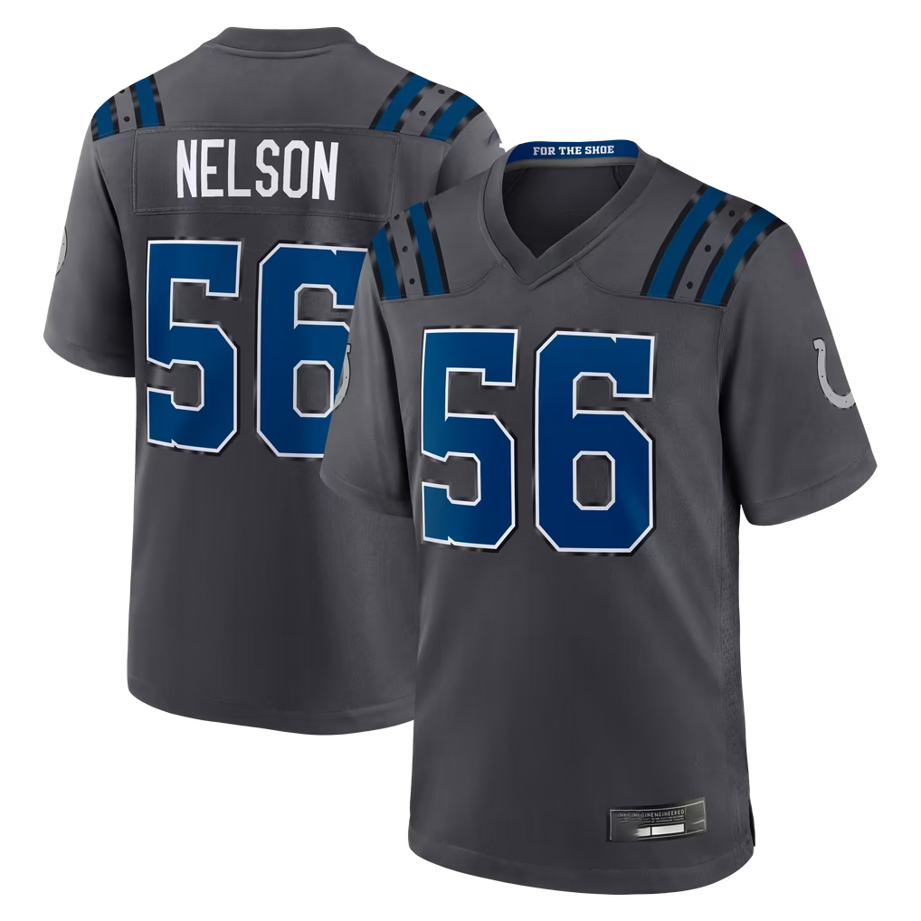 Parkc IN.Colts #56 Quenton Nelson Anthracite 2026 Rivalries Collection Game Stitched Jerseys