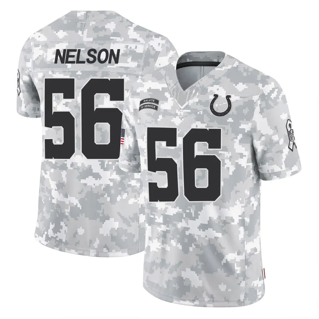 Parkc IN.Colts #56 Quenton Nelson Player Arctic Camo Salute To Service Limited Game Stitched Jerseys