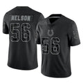 Parkc IN.Colts #56 Quenton Nelson Player Black Reflective Limited Game Stitched Jerseys