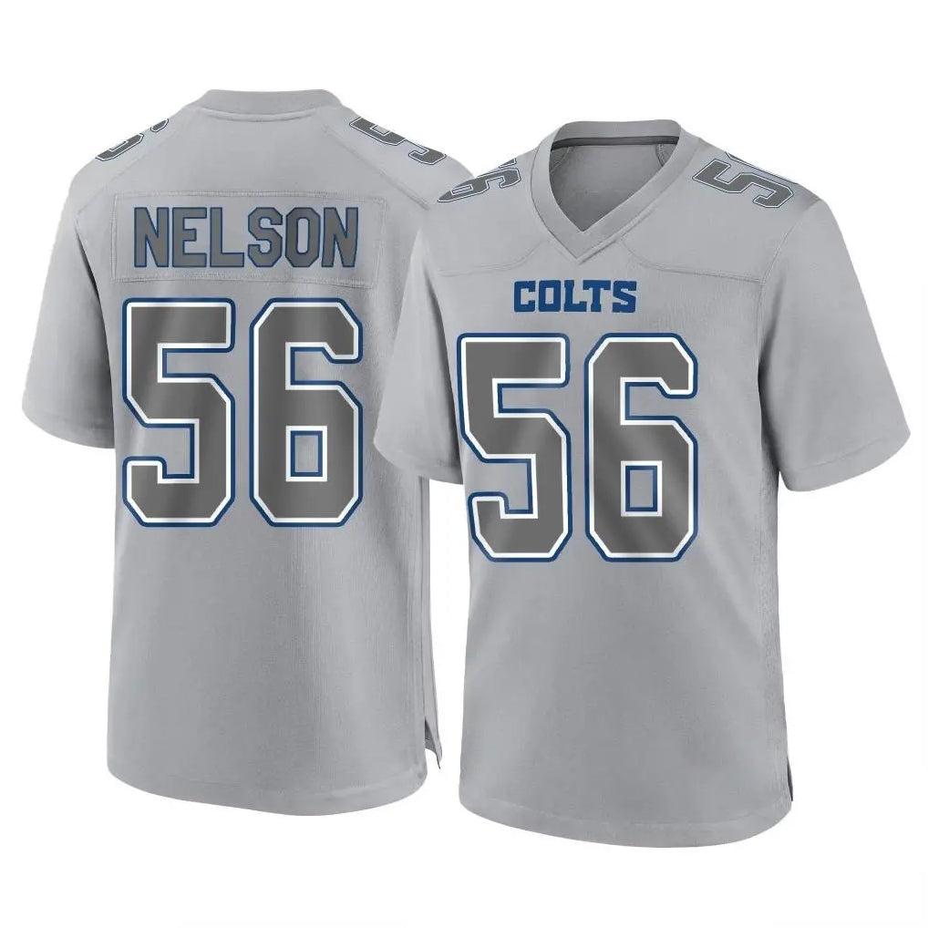 Parkc IN.Colts #56 Quenton Nelson Player Gray Atmosphere Fashion Home Game Stitched Jerseys
