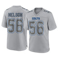 Parkc IN.Colts #56 Quenton Nelson Player Gray Atmosphere Fashion Home Game Stitched Jerseys