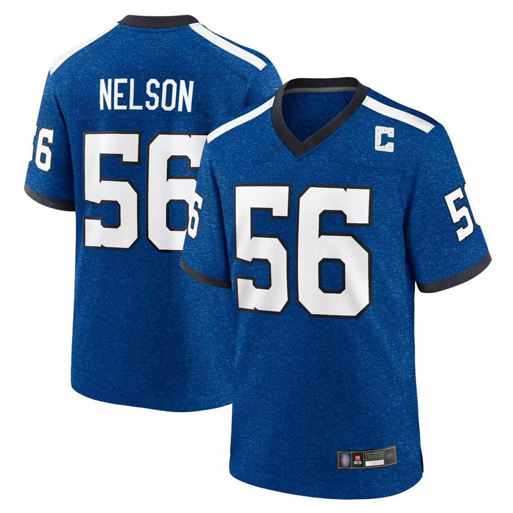 Parkc IN.Colts #56 Quenton Nelson Player Royal Alternate Indiana Nights Home Game Stitched Jerseys