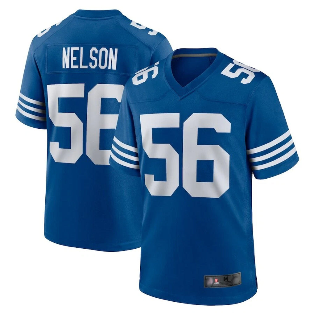 Parkc IN.Colts #56 Quenton Nelson Player Royal Limited Home Game Stitched Jerseys