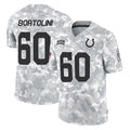 Parkc IN.Colts #60 Tanor Bortolini Player Arctic Camo Salute To Service Limited Game Stitched Jerseys