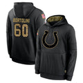 Parkc IN.Colts #60 Tanor Bortolini Player Black Salute to Service Hoodies Limited Game Stitched Jerseys