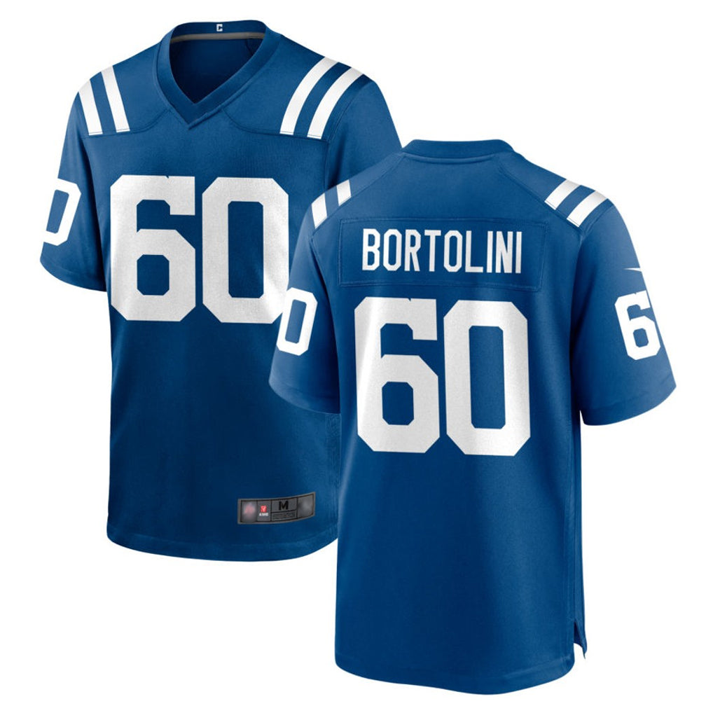 Parkc IN.Colts #60 Tanor Bortolini Player Royal Home Game Stitched Jerseys