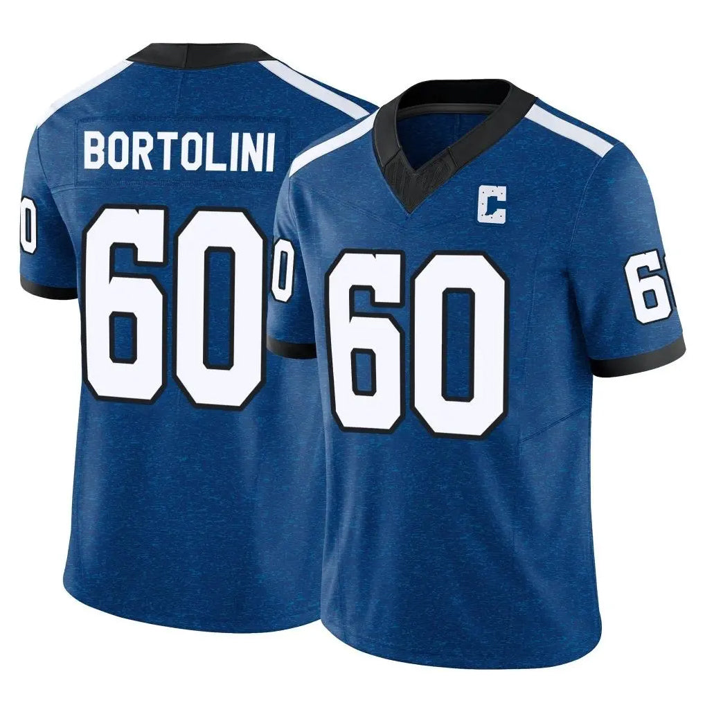 Parkc IN.Colts #60 Tanor Bortolini Player Royal Limited Indiana Nights Alternate Vapor F.U.S.E. Home Game Stitched Jerseys