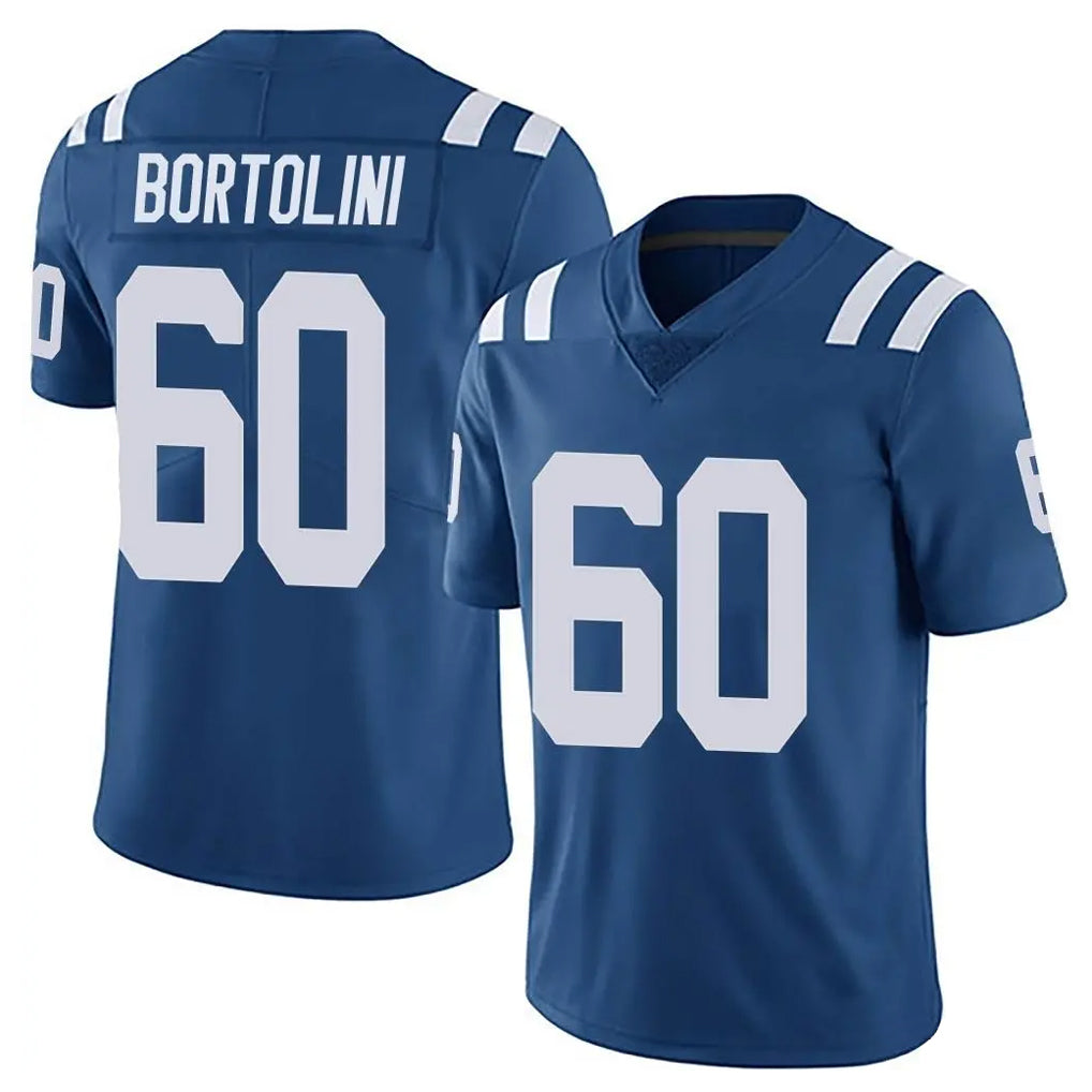 Parkc IN.Colts #60 Tanor Bortolini Player Royal Limited Vapor Untouchable Home Game Stitched Jerseys