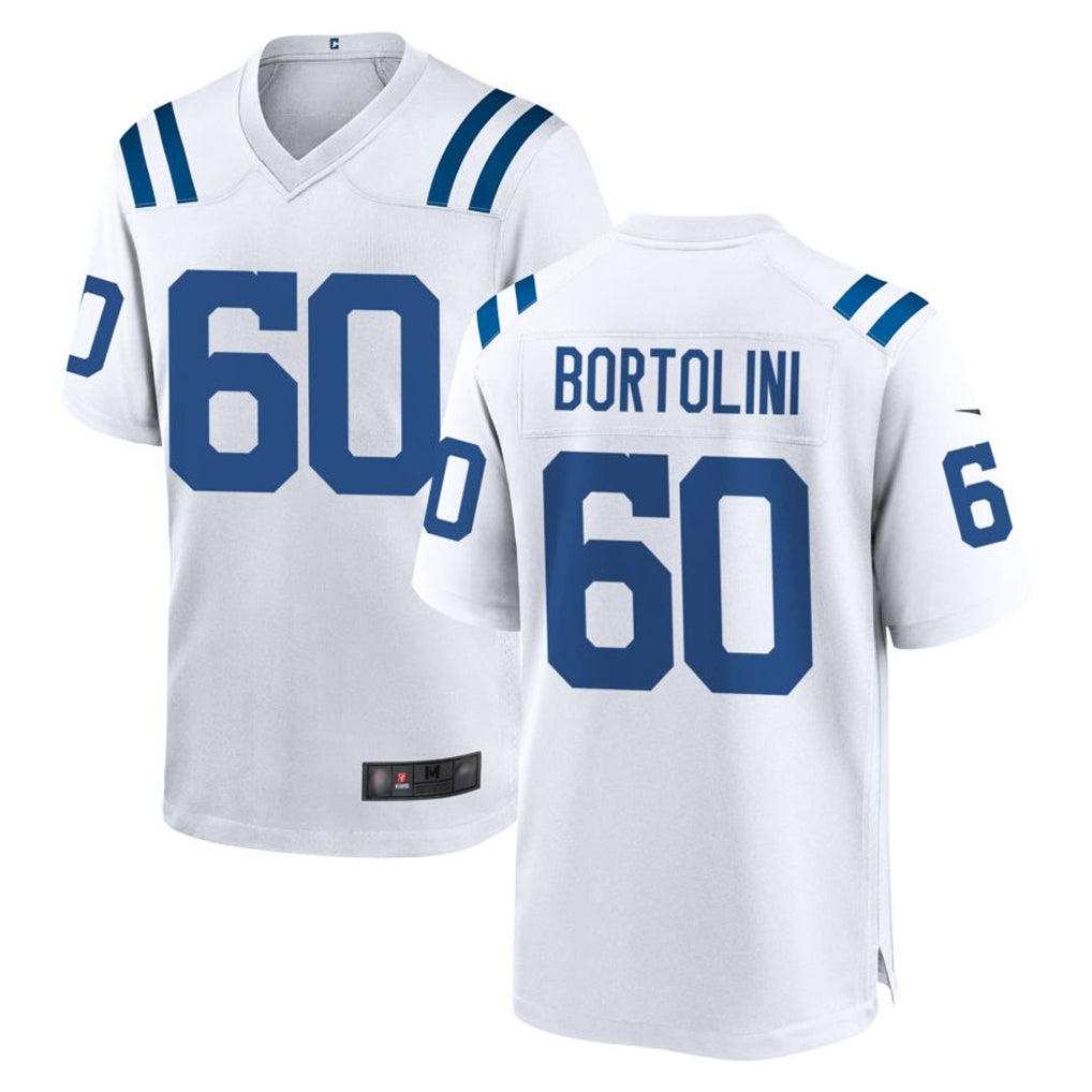 Parkc IN.Colts #60 Tanor Bortolini Player White Home Game Stitched Jerseys