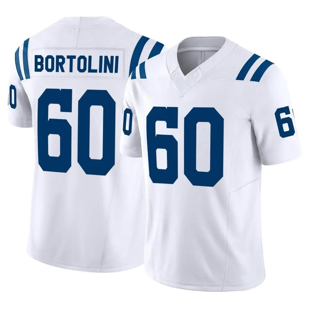 Parkc IN.Colts #60 Tanor Bortolini Player White Limited Vapor F.U.S.E. Home Game Stitched Jerseys
