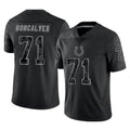 Parkc IN.Colts #71 Matt Goncalves Player Black Reflective Limited Game Stitched Jerseys