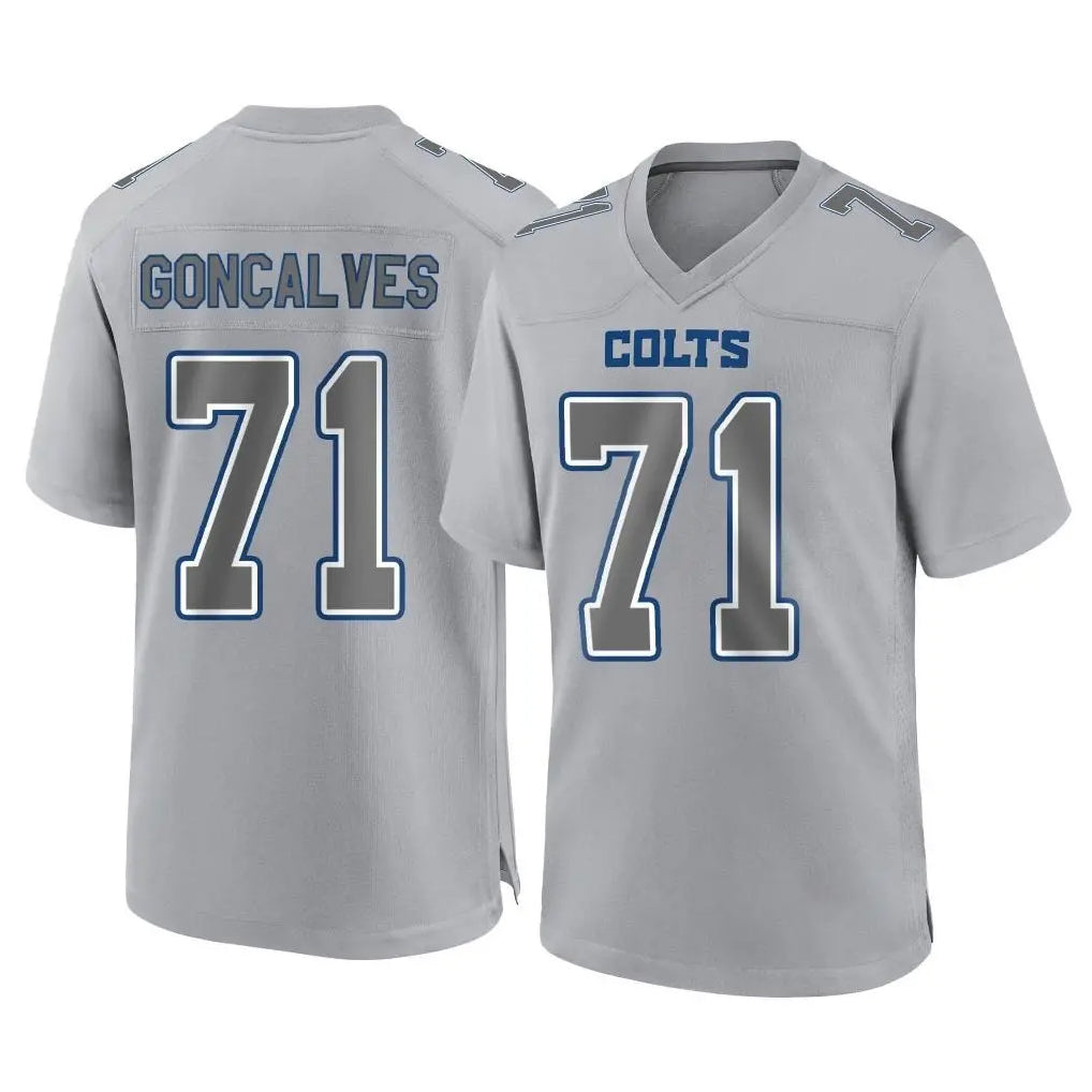 Parkc IN.Colts #71 Matt Goncalves Player Gray Atmosphere Fashion Home Game Stitched Jerseys