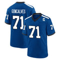 Parkc IN.Colts #71 Matt Goncalves Player Royal Alternate Indiana Nights Home Game Stitched Jerseys