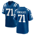 Parkc IN.Colts #71 Matt Goncalves Player Royal Home Game Stitched Jerseys