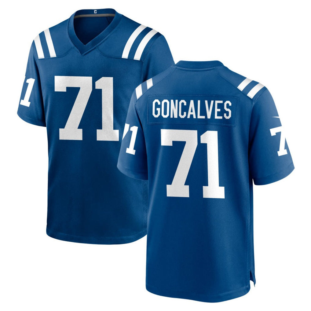 Parkc IN.Colts #71 Matt Goncalves Player Royal Home Game Stitched Jerseys