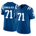 Parkc IN.Colts #71 Matt Goncalves Player Royal Limited Vapor F.U.S.E. Home Game Stitched Jerseys