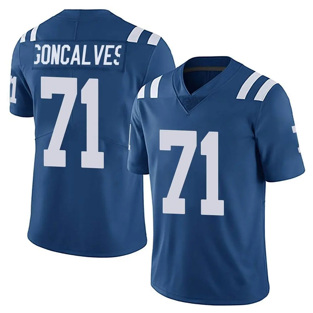 Parkc IN.Colts #71 Matt Goncalves Player Royal Limited Vapor Untouchable Home Game Stitched Jerseys
