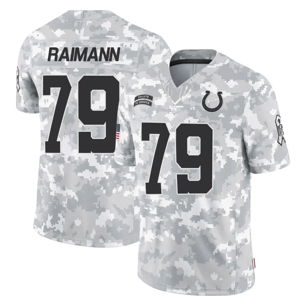 Parkc IN.Colts #79 Bernhard Raimann Player Arctic Camo Salute To Service Limited Game Stitched Jerseys