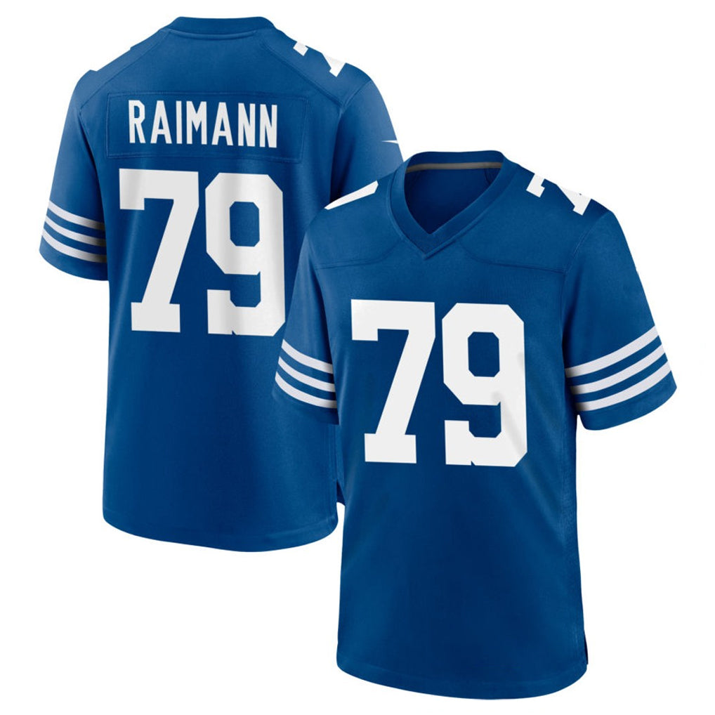 Parkc IN.Colts #79 Bernhard Raimann Player Royal Limited Home Game Stitched Jerseys