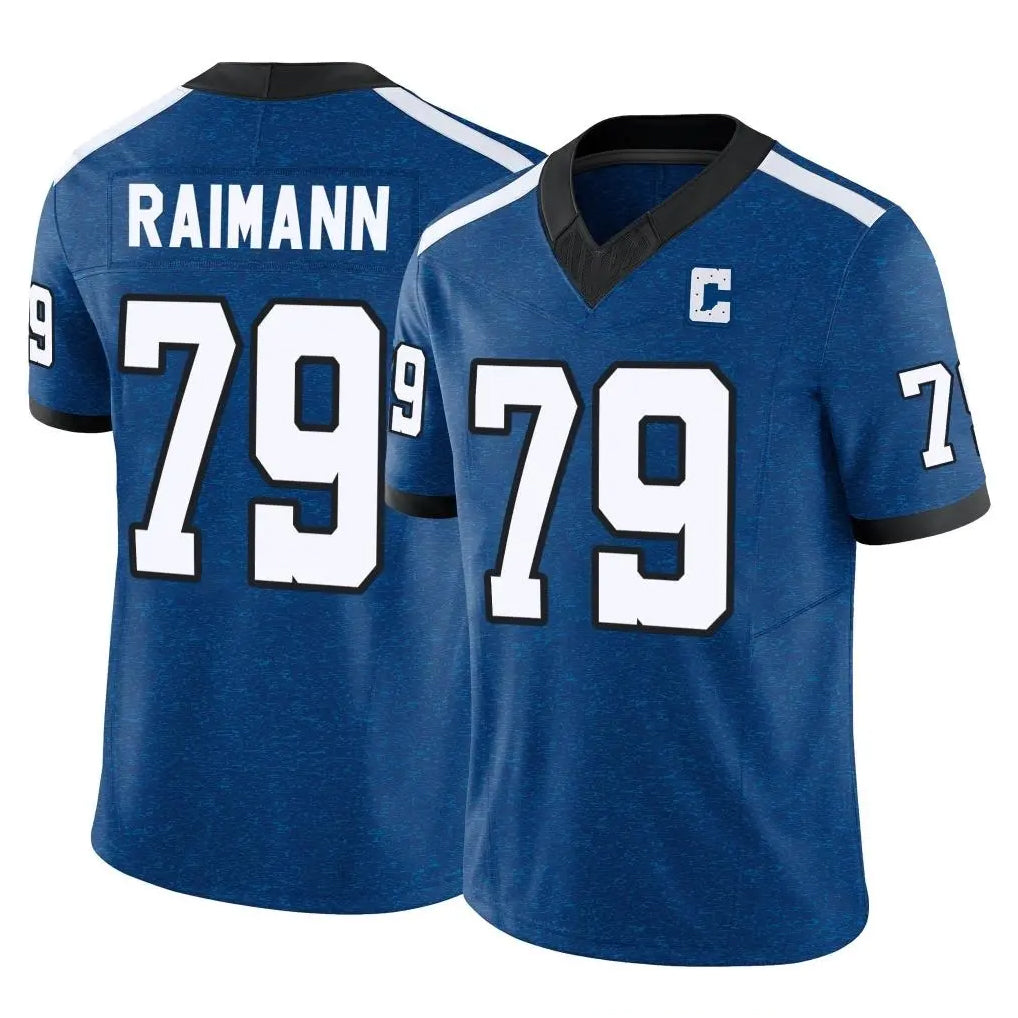 Parkc IN.Colts #79 Bernhard Raimann Player Royal Limited Indiana Nights Alternate Vapor F.U.S.E. Home Game Stitched Jerseys