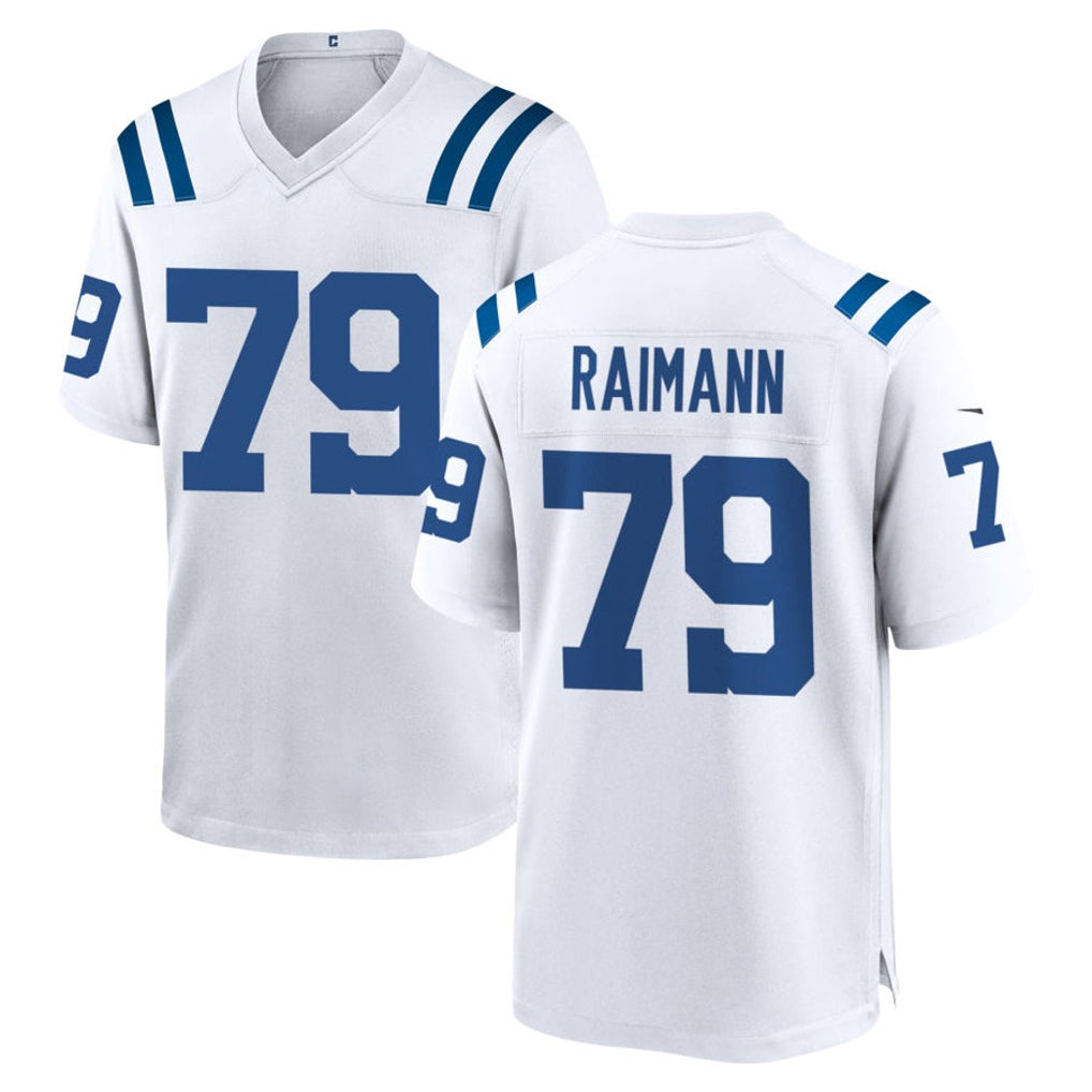 Parkc IN.Colts #79 Bernhard Raimann Player White Home Game Stitched Jerseys
