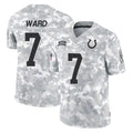 Parkc IN.Colts #7 Charvarius Ward Sr. Player Arctic Camo Salute To Service Limited Game Stitched Jerseys