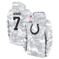 Parkc IN.Colts #7 Charvarius Ward Sr. Player Arctic Camo Salute to Service Hoodies Limited Game Stitched Jerseys