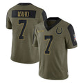 Parkc IN.Colts #7 Charvarius Ward Sr. Player Olive Salute To Service Limited Game Stitched Jerseys