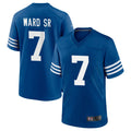Parkc IN.Colts #7 Charvarius Ward Sr. Player Royal Limited Home Game Stitched Jerseys