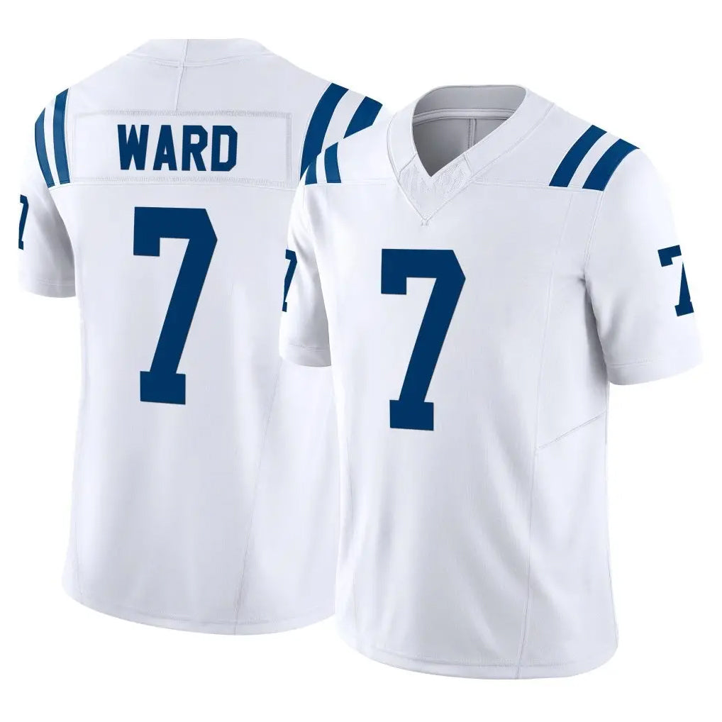 Parkc IN.Colts #7 Charvarius Ward Sr. Player White Limited Vapor F.U.S.E. Home Game Stitched Jerseys