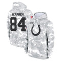 Parkc IN.Colts #84 Tyler Warren Player Arctic Camo Salute to Service Hoodies Limited Game Stitched Jerseys