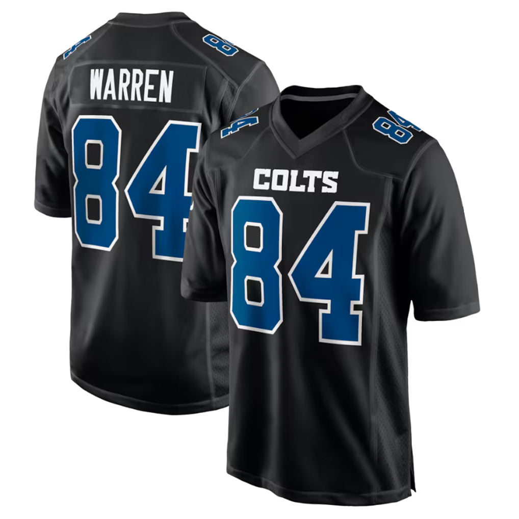 Parkc IN.Colts #84 Tyler Warren Player Black Fashion Limited Game Stitched Jerseys