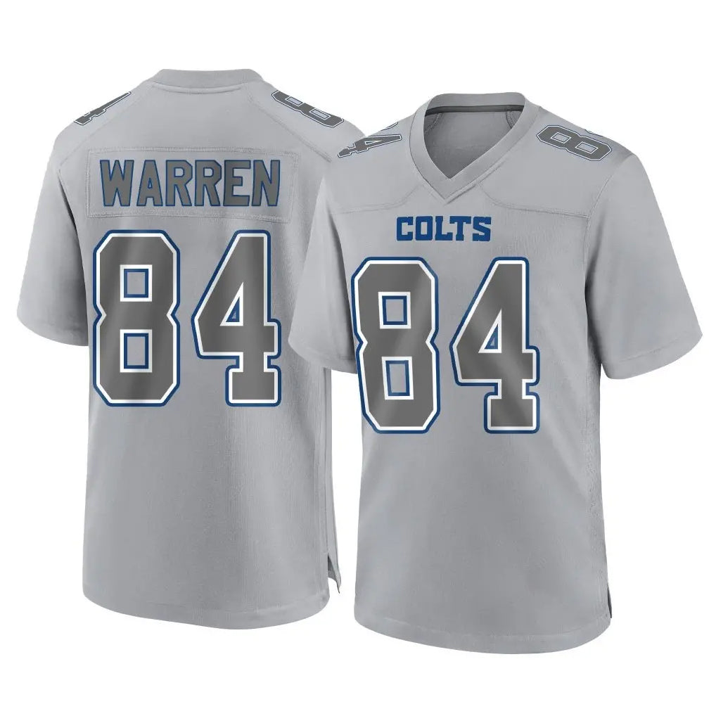 Parkc IN.Colts #84 Tyler Warren Player Gray Atmosphere Fashion Home Game Stitched Jerseys