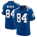 Parkc IN.Colts #84 Tyler Warren Player Royal Alternate Indiana Nights Home Game Stitched Jerseys
