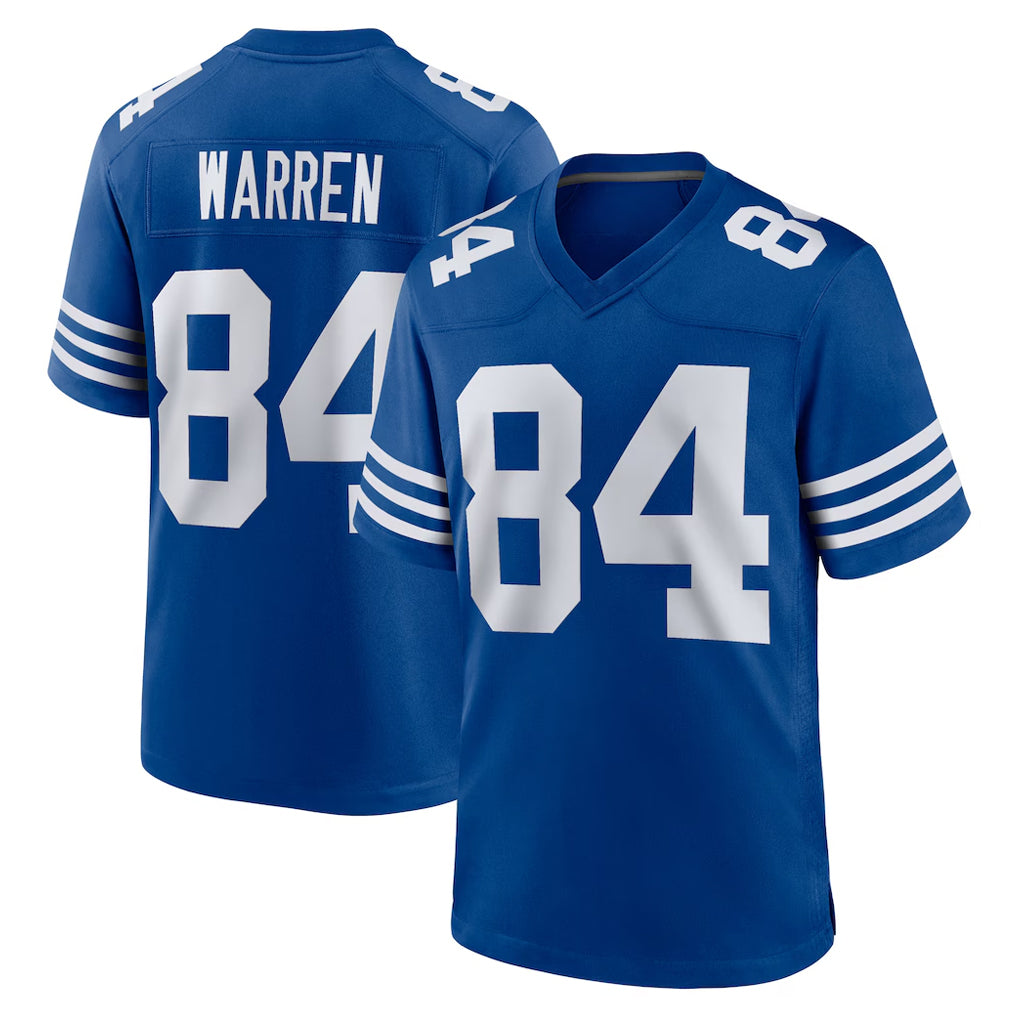 Parkc IN.Colts #84 Tyler Warren Player Royal Limited Home Game Stitched Jerseys