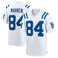 Parkc IN.Colts #84 Tyler Warren Player White Home Game Stitched Jerseys