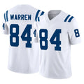 Parkc IN.Colts #84 Tyler Warren Player White Limited Vapor F.U.S.E. Home Game Stitched Jerseys