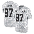 Parkc IN.Colts #97 Laiatu Latu Player Arctic Camo Salute To Service Limited Game Stitched Jerseys