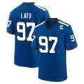 Parkc IN.Colts #97 Laiatu Latu Player Royal Alternate Indiana Nights Home Game Stitched Jerseys